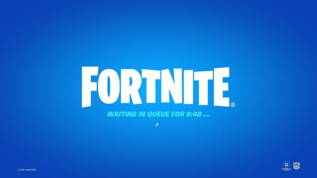 Screenshot of Fortnite queue.