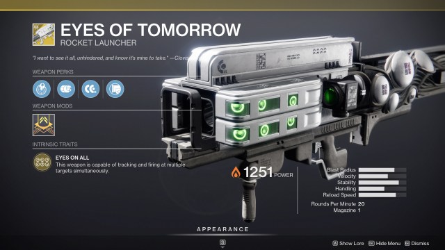 Eyes of tomorrow perks