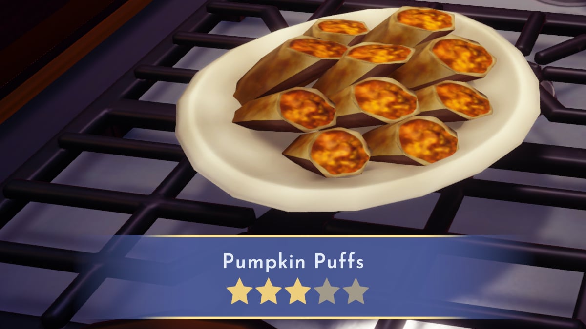 A screenshot of Pumpkin Puffs in Disney Dreamlight Valley.