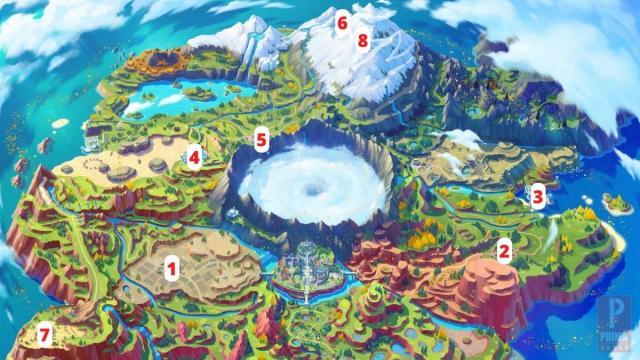 Best Gym Leader Order Map in Pokemon Scarlet and Violet.