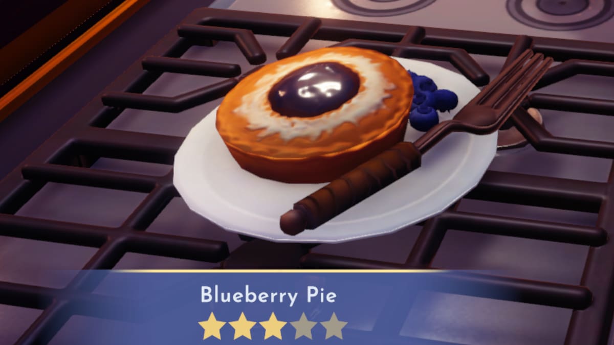 Disney Dreamlight Valley Blueberry Pie Recipe