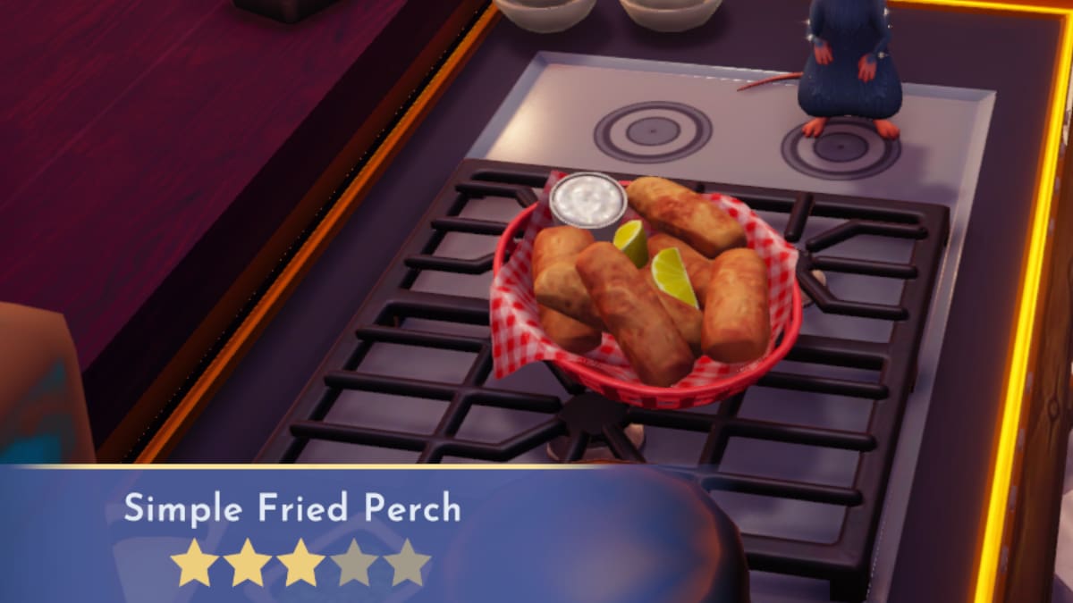 Disney Dreamlight Valley Simple Fried Perch Recipe