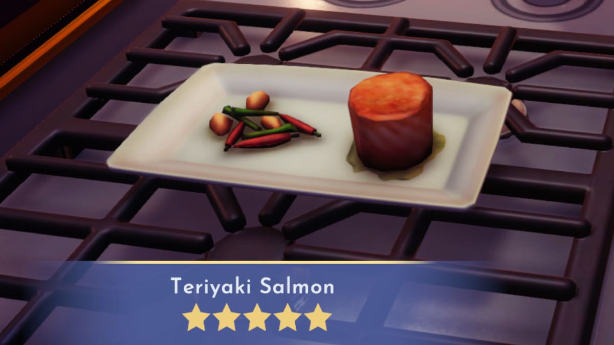 Disney Dreamlight Valley Teriyaki Salmon Recipe