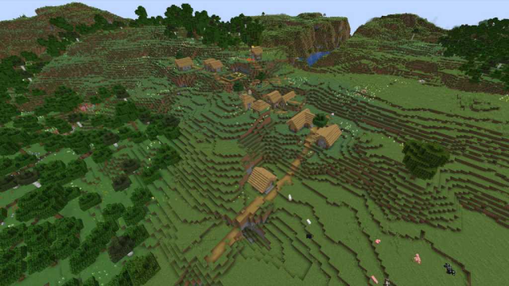 Quaint Flower Village Aesthetic Minecraft Seed