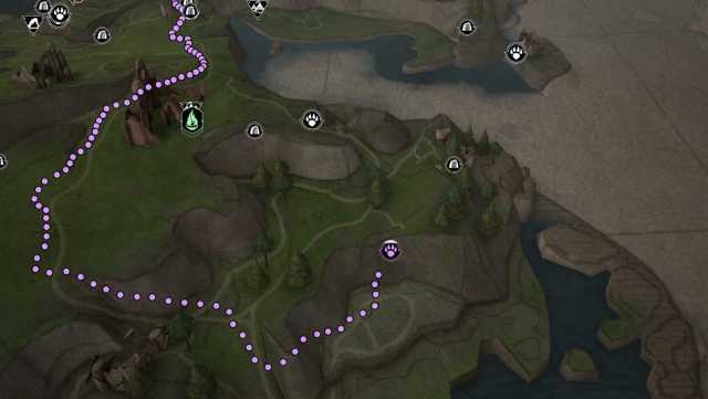 Hogwarts Legacy Graphorn Den Map Location