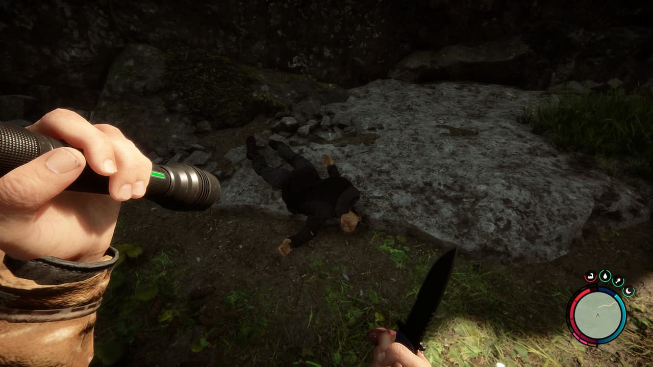 a flashlight in sons of the forest