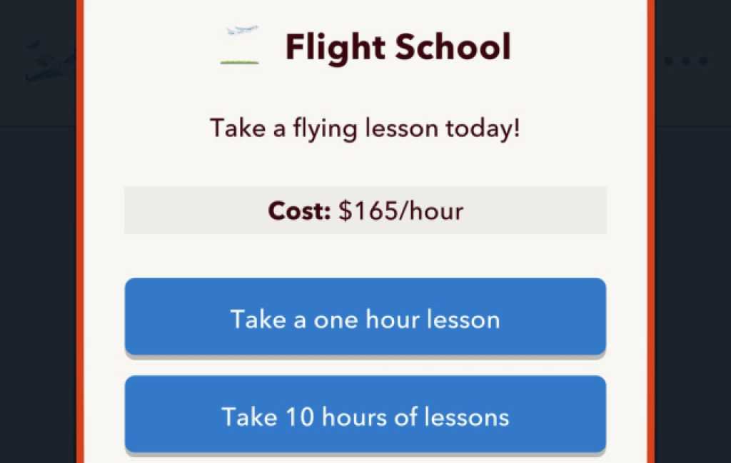 BitLife Flight School for Pilot License