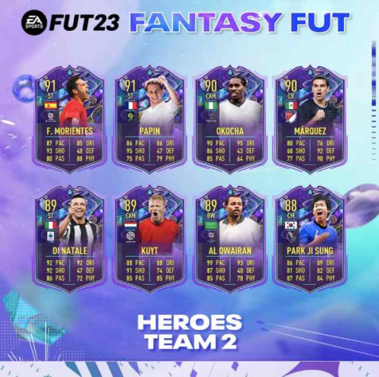 FIFA 23 Fantasy FUT Team 2 Heroes