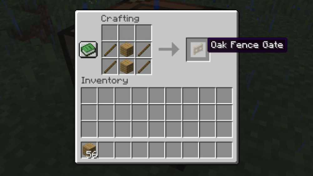 Minecraft Crafting Fence Gates