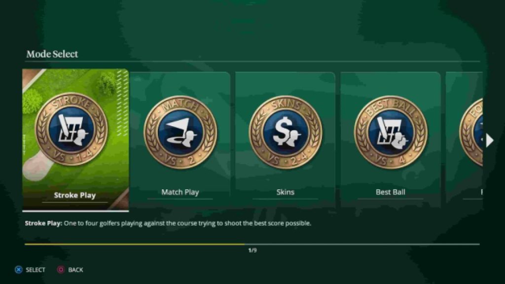 EA Sports PGA Tour | Game Modes |