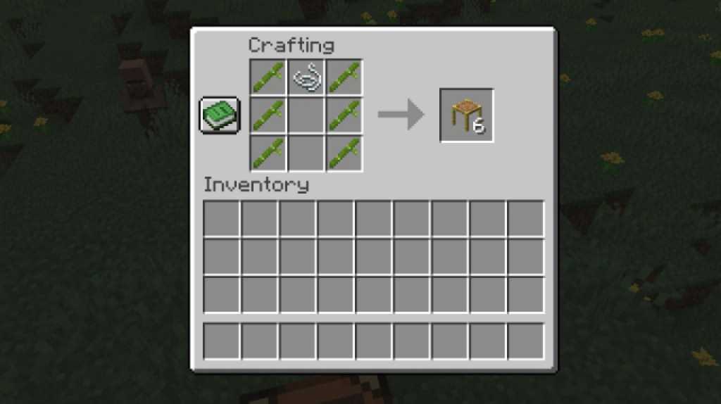 Scaffolding Crafting Recipe in Minecraft