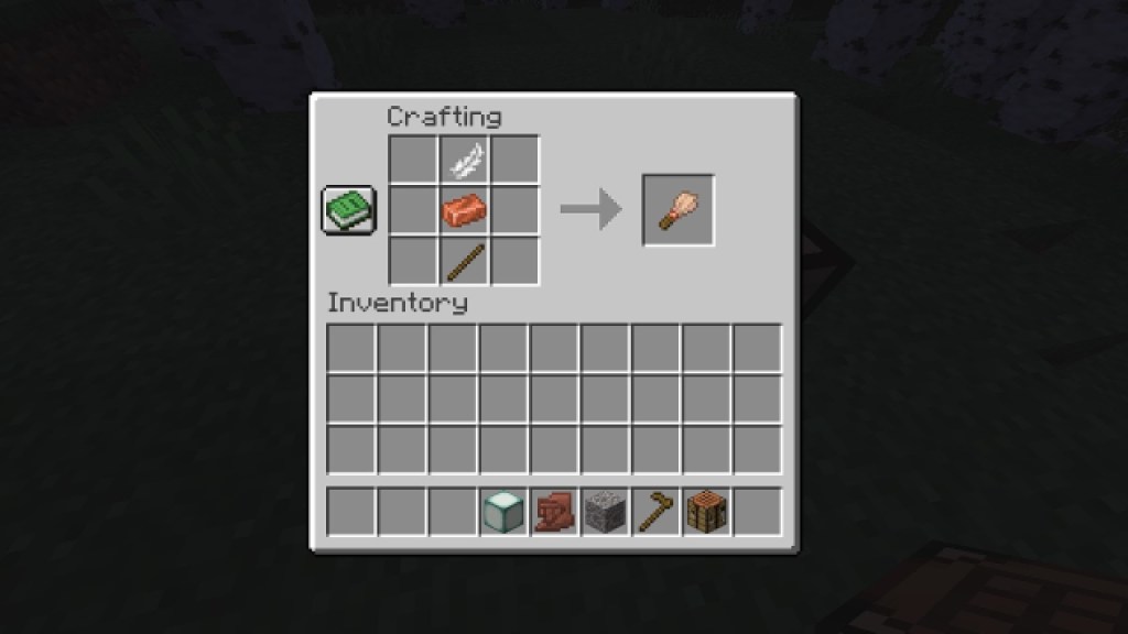 Minecraft Brush Crafting Recipe