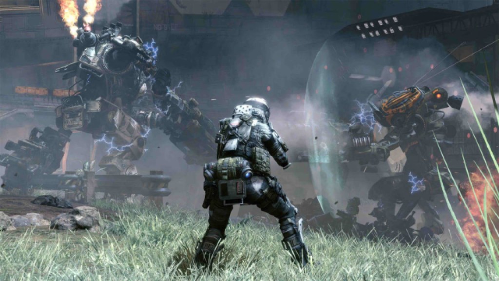 Titanfall 2 Titans Fighting