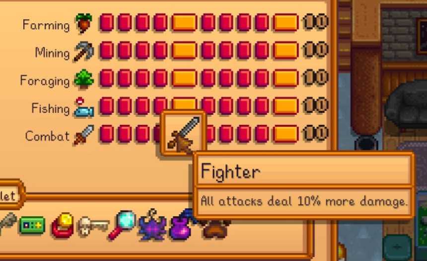 Stardew Valley Fighter Combat Profession