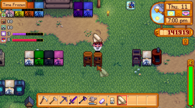 Getting Cloth from Recycled Machines in Stardew Valley