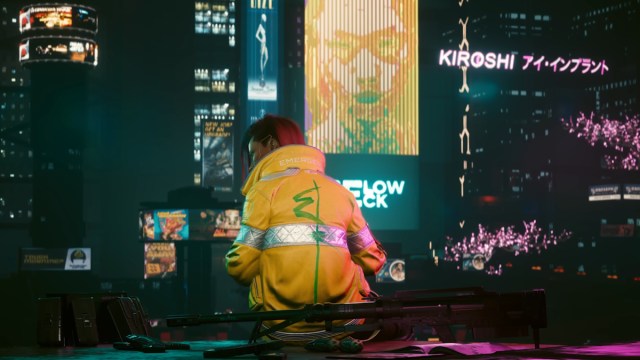 Custom Character wearing David Martinez's Jacket in Cyberpunk 2077