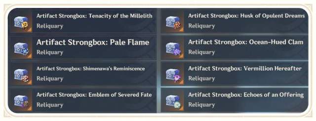 Genshin Impact Artifact Changes Sets