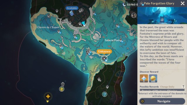 Pale Forgotten Glory Genshin Impact Location