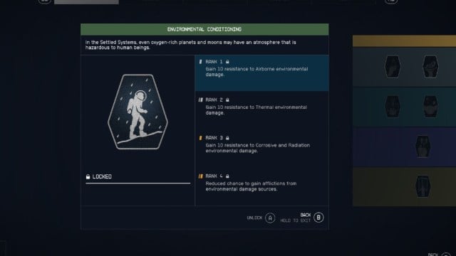 Environmental Damage Skills Starfield