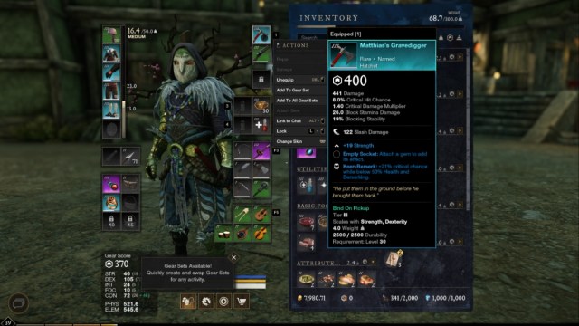 New World Hatchet PvE Build Recommendations