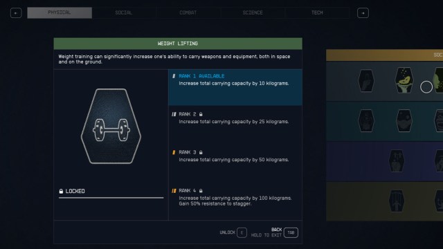 Starfield Increase Mass Limit Skill