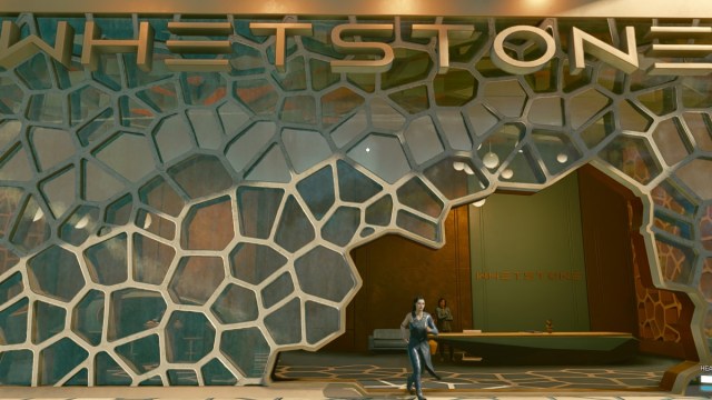 Starfield screenshot of the entrance to Whetstone