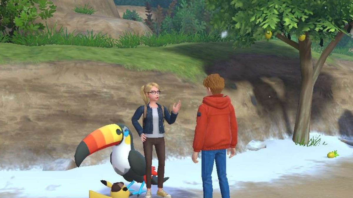 Screenshot of the Quiz Professor in Detective Pikachu Returns.