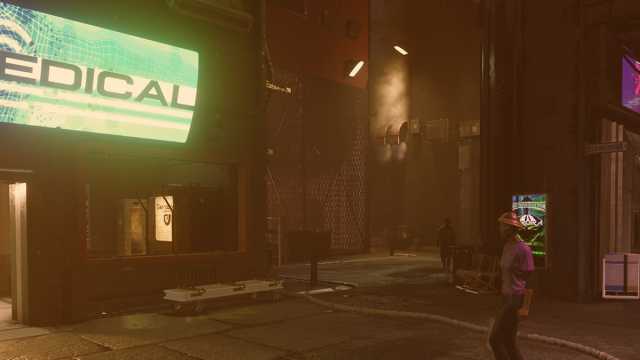 Neon Alleyway in Starfield