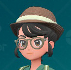 A screenshot of a brown Straw Fedora from Pokémon Scarlet and Violet: The Teal Mask.