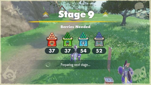 Screenshot of Ogre Oustin' Hard stage nine in Pokemon Scarlet and Violet The Teal Mask DLC.