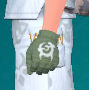 A screenshot of Olive Knitted Gloves from Pokémon Scarlet and Violet: The Teal Mask.