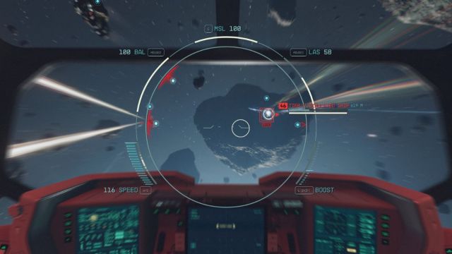 Screenshot of Tier 6 in the UC Vanguard Pilot Exam in Starfield.