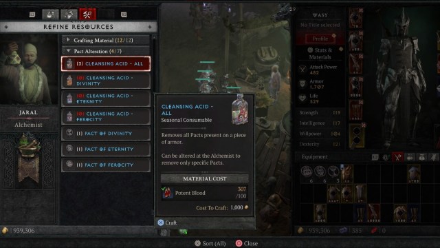 Cleansing Acid in Diablo 4