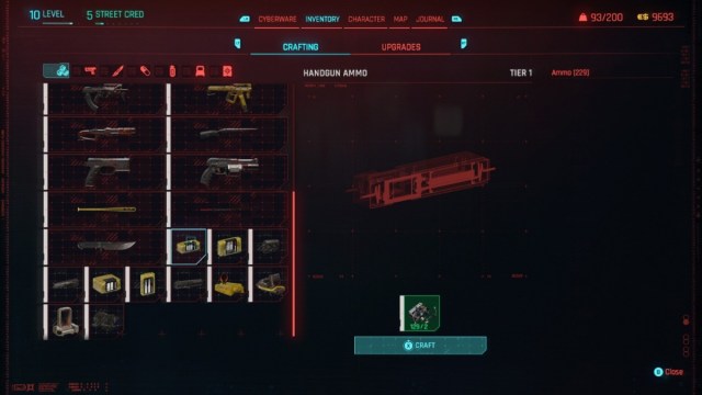 Cyberpunk 2077 Ammo Crafting 