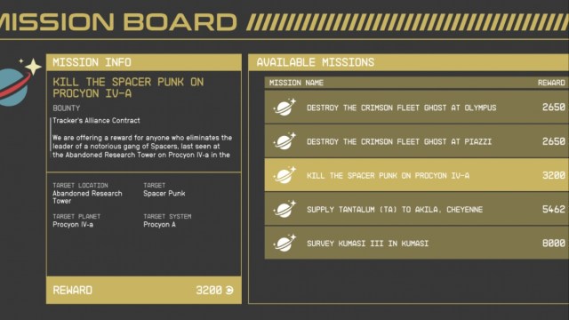 Starfield Mission Board