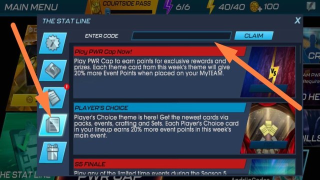 How to redeem codes in NBA 2K Mobile