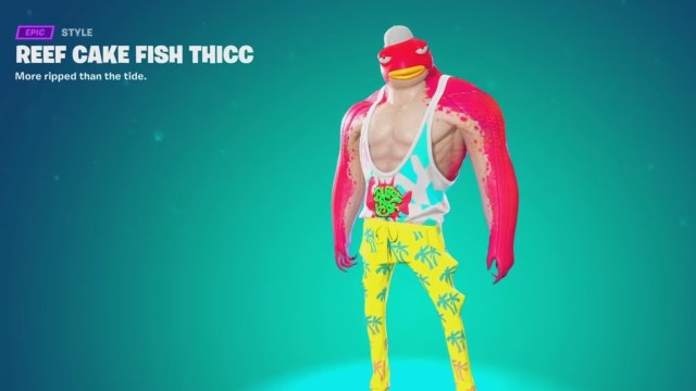 Reef Cake Fish Thicc Fortnite skin