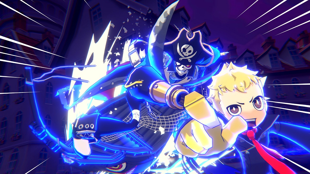 Image of Ryuji summoning his persona in Persona 5 Tactica.