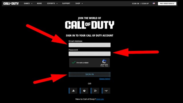 How to redeem codes in Call of Duty MW3