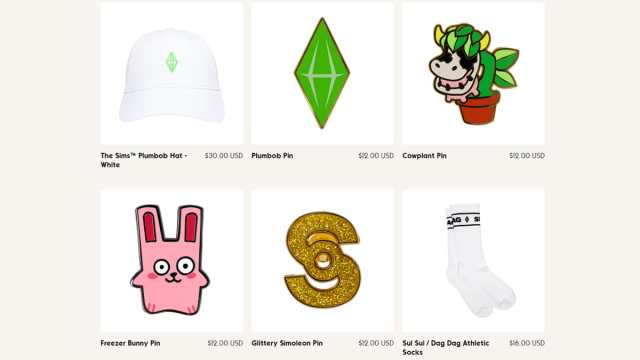 The Sims Shop accessories