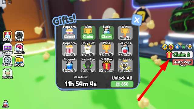 How to get more free rewards in Popcorn Simulator