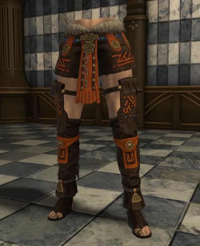 FFXIV Female Hrothgar Legs Model