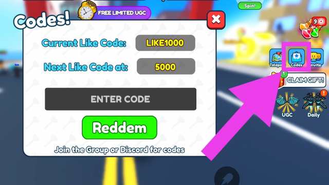 How to redeem codes in Toilet War Simulator