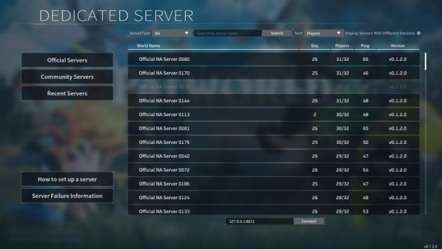 Palworld Dedicated Server Browser
