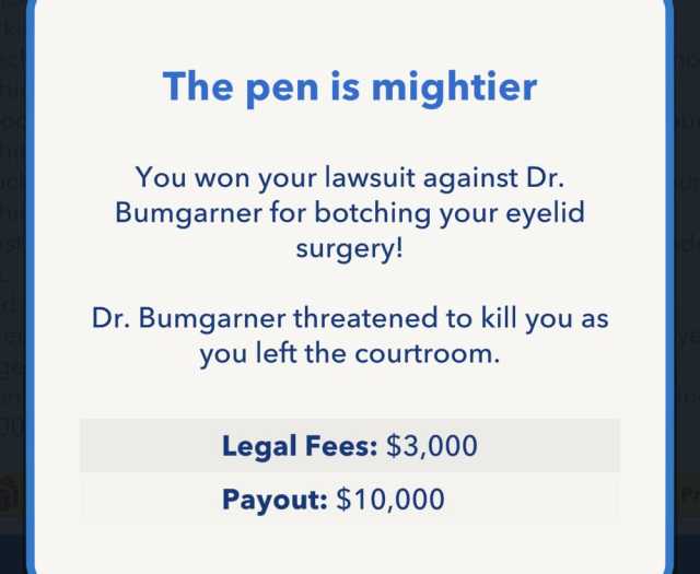 BitLife Malpractice lawsuit