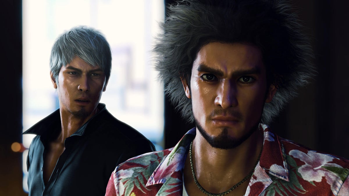 A Like a Dragon: Infinite Wealth screenshot of Ichiban with Kiryu behind him.