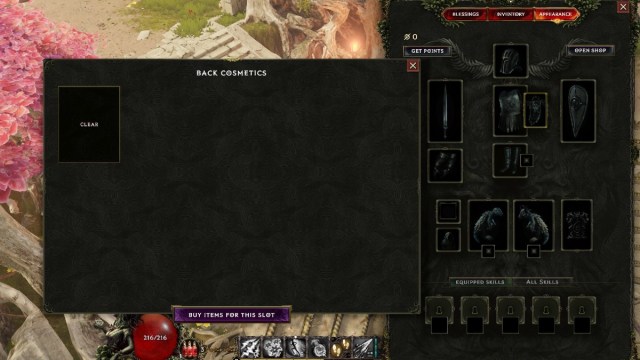 Appearance Tab in Last Epoch