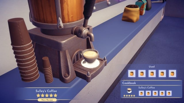 Making Sullys Coffee in Dreamlight Valley