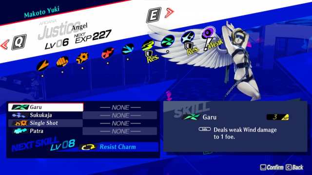 Persona 3 Garu wind skill for Grave Beetle