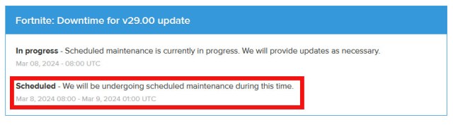 Fortnite Chapter 5 Season 2 Downtime Maintenance Extended